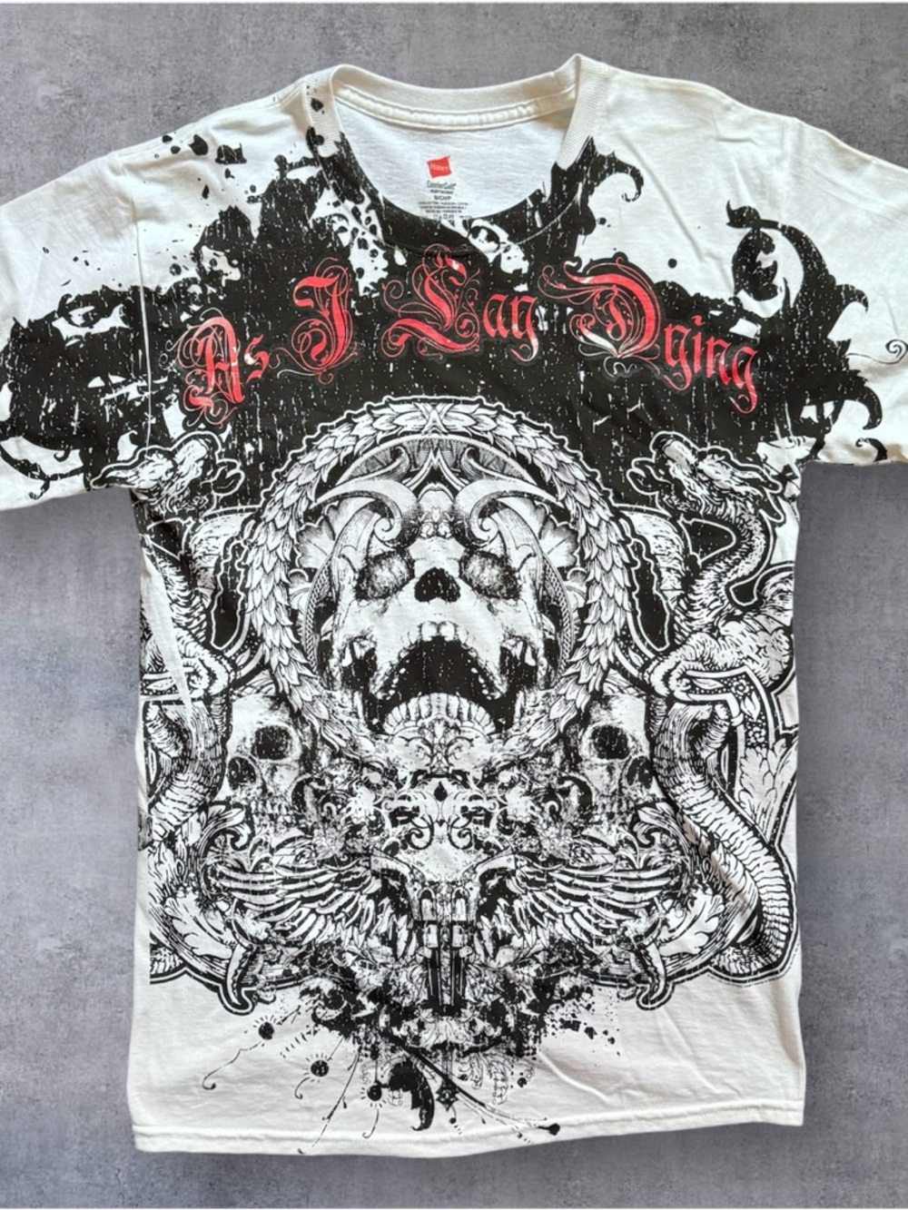 As I lay dying emo band t shirt